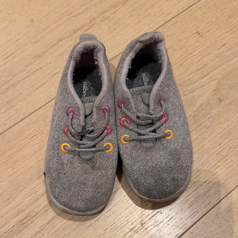 Allbirds Kids Sneakers in Gray with Colorful Accents